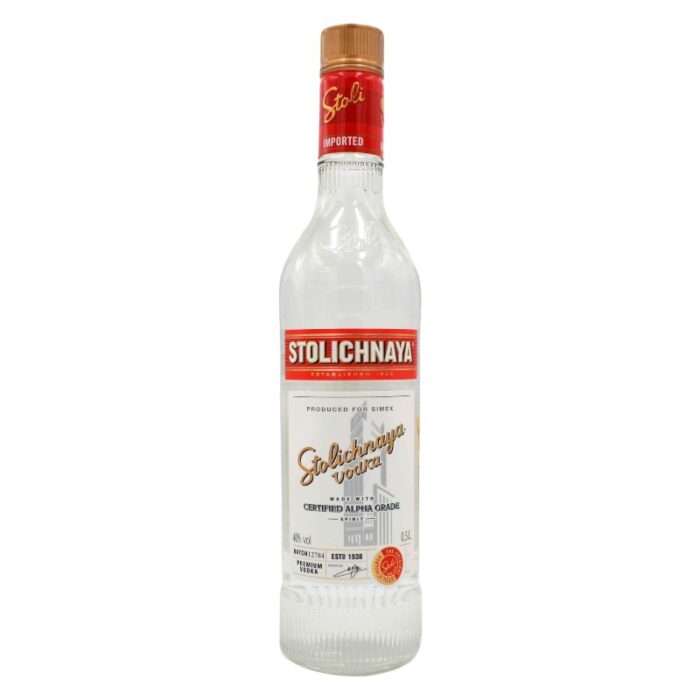 STOLICHNAYA RED VODKA 70CL